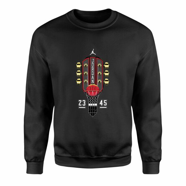 Air Jordan Guitar Sweatshirt XL - Siyah