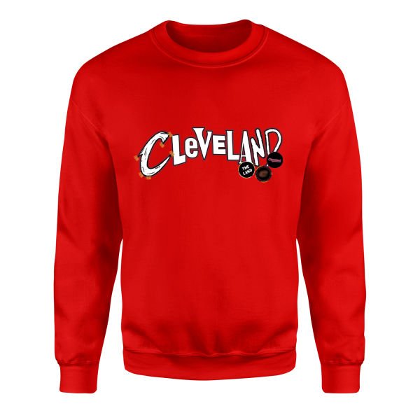 Cleveland The Land Sweatshirt M - Kırmızı