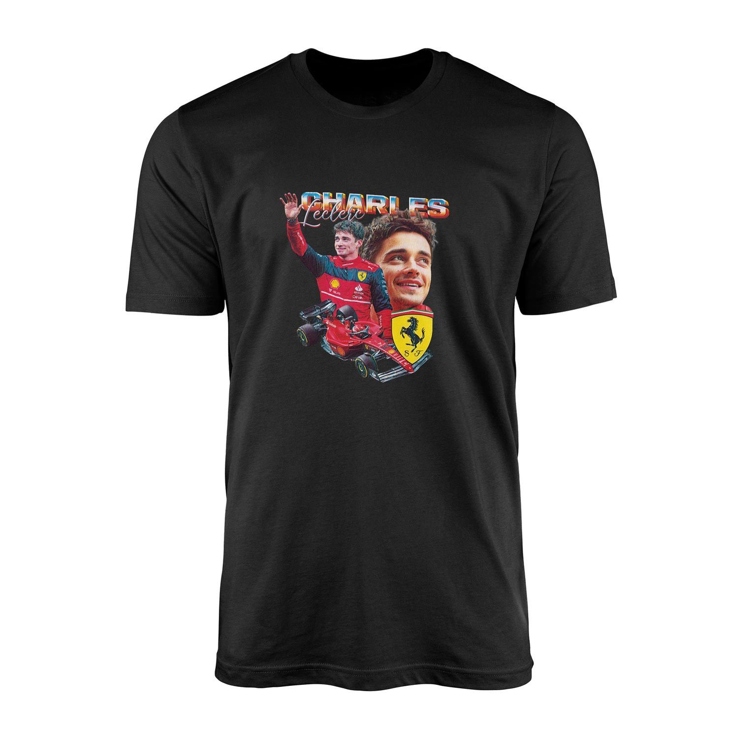 Charles Leclerc Tişört S - Siyah