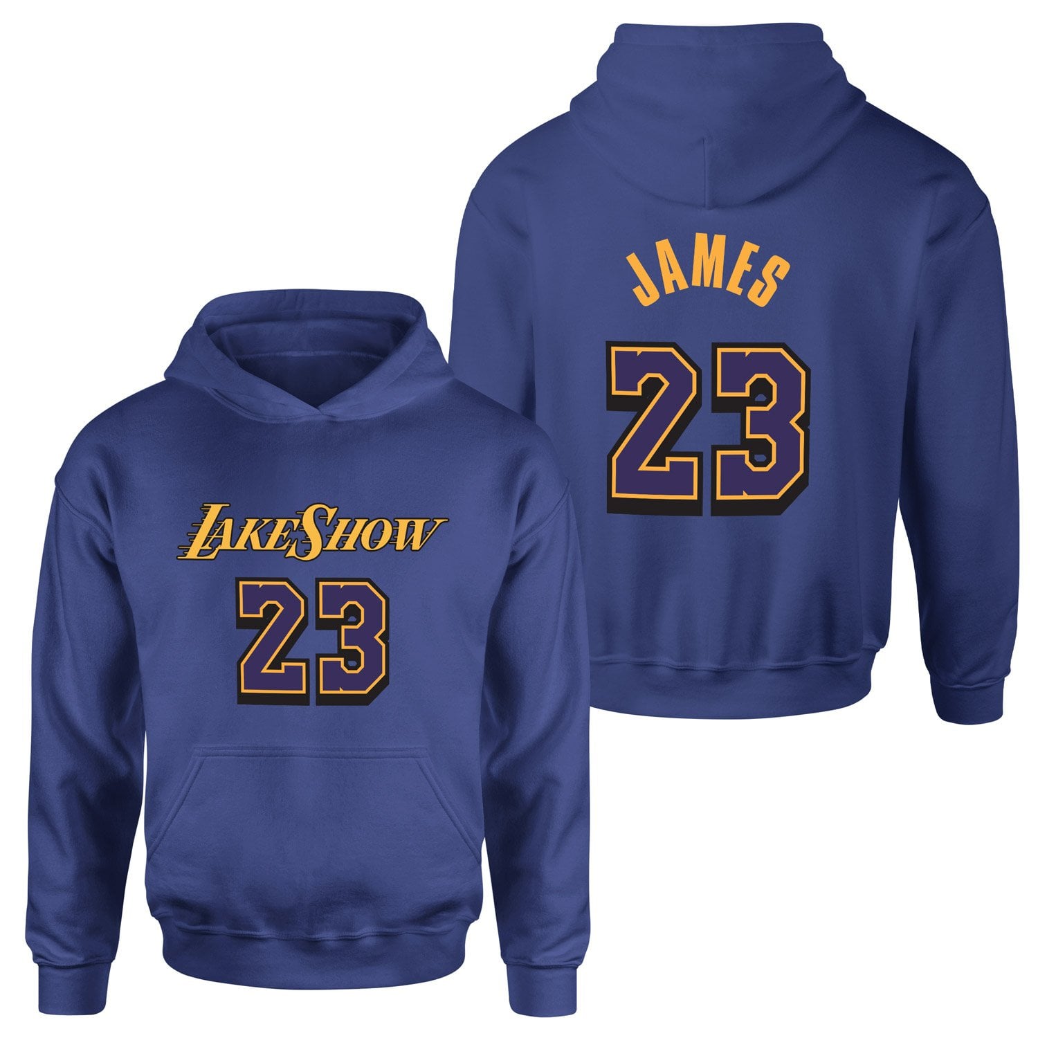 LeBron James 23 LakeShow Hoodie L - İndigo Mavisi
