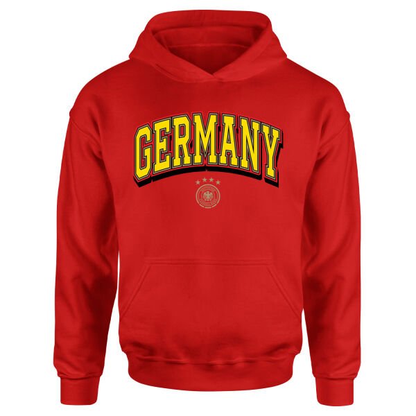 Almanya 2026 Varsity Hoodie S - Kırmızı