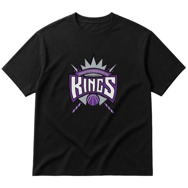 Kings Oversize Tişört XL - Siyah