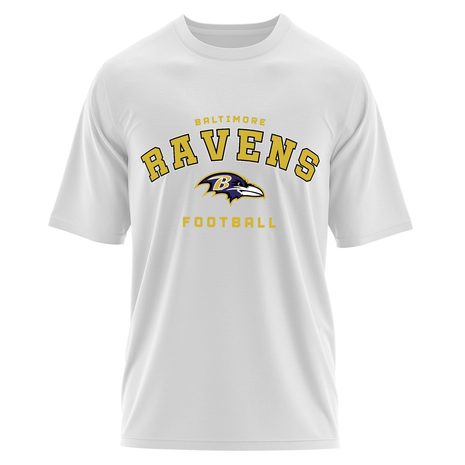 Baltimore Ravens Football 24 Oversize Tişört M - Beyaz