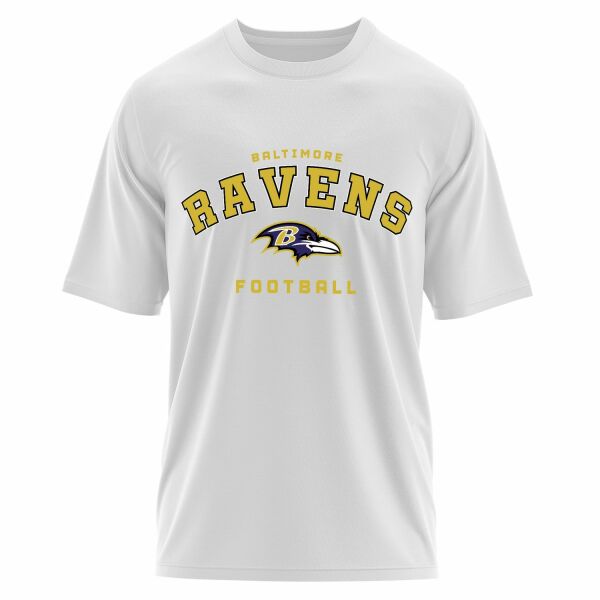 Baltimore Ravens Football 24 Oversize Tişört M - Beyaz