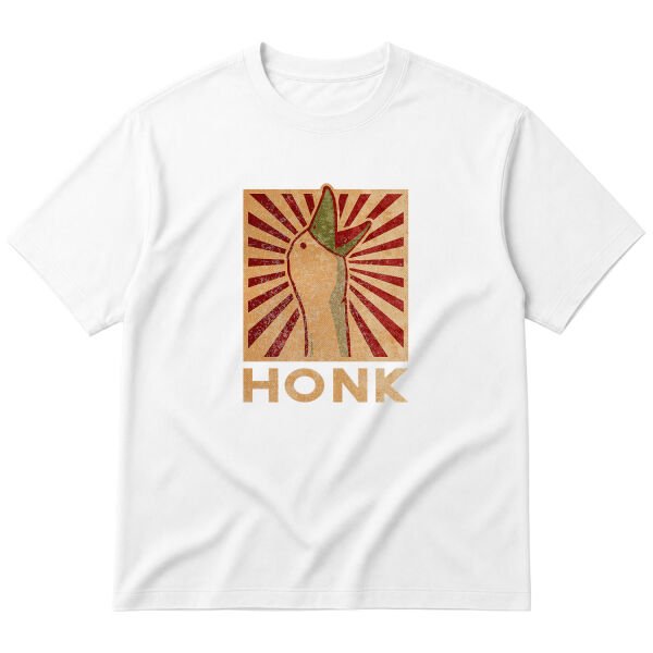 HONK! Oversize Tişört S - Beyaz