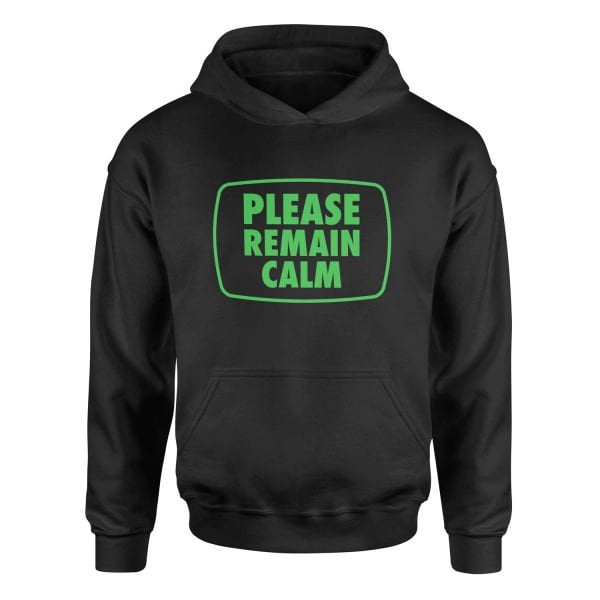 Please Remain Calm | Fallout Hoodie XL - Siyah