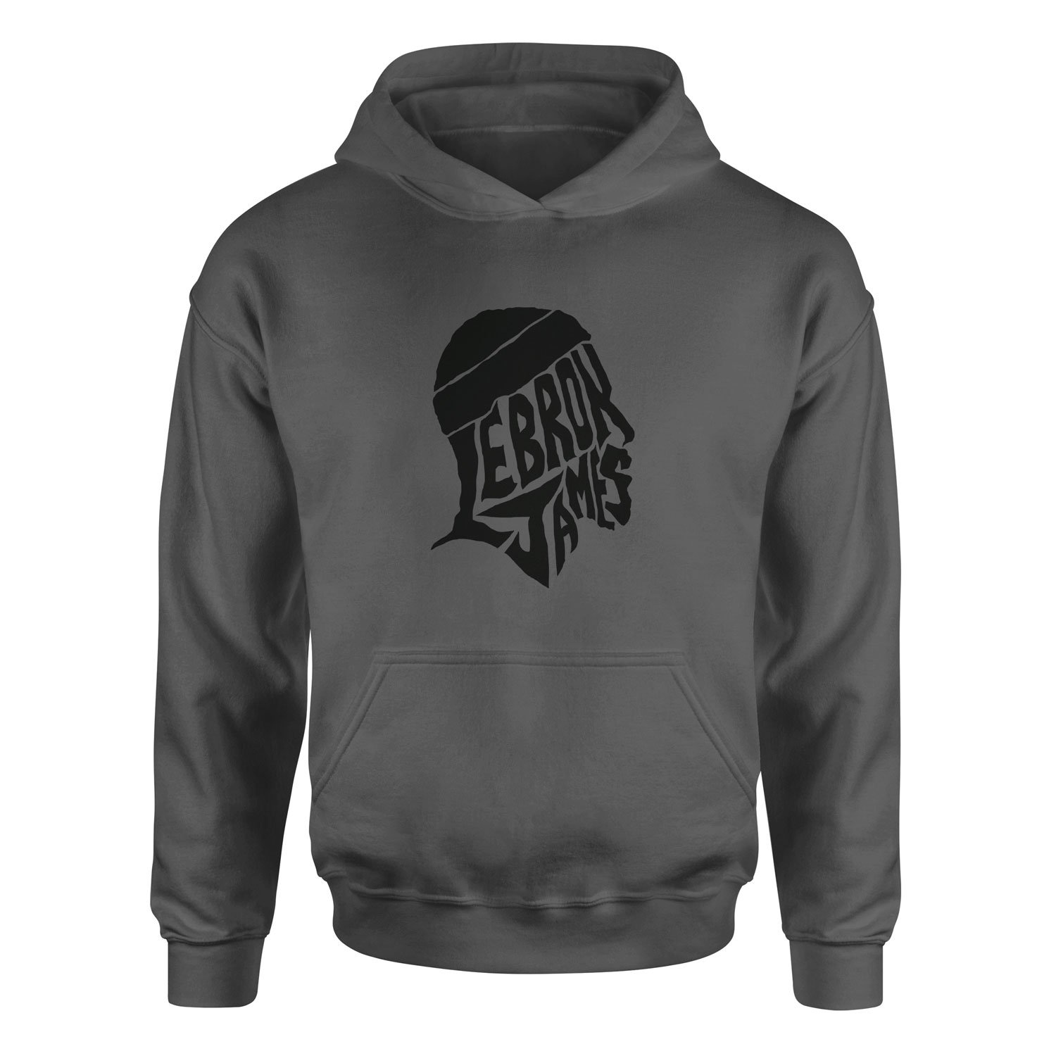 LeBron James Text Hoodie XL - Füme