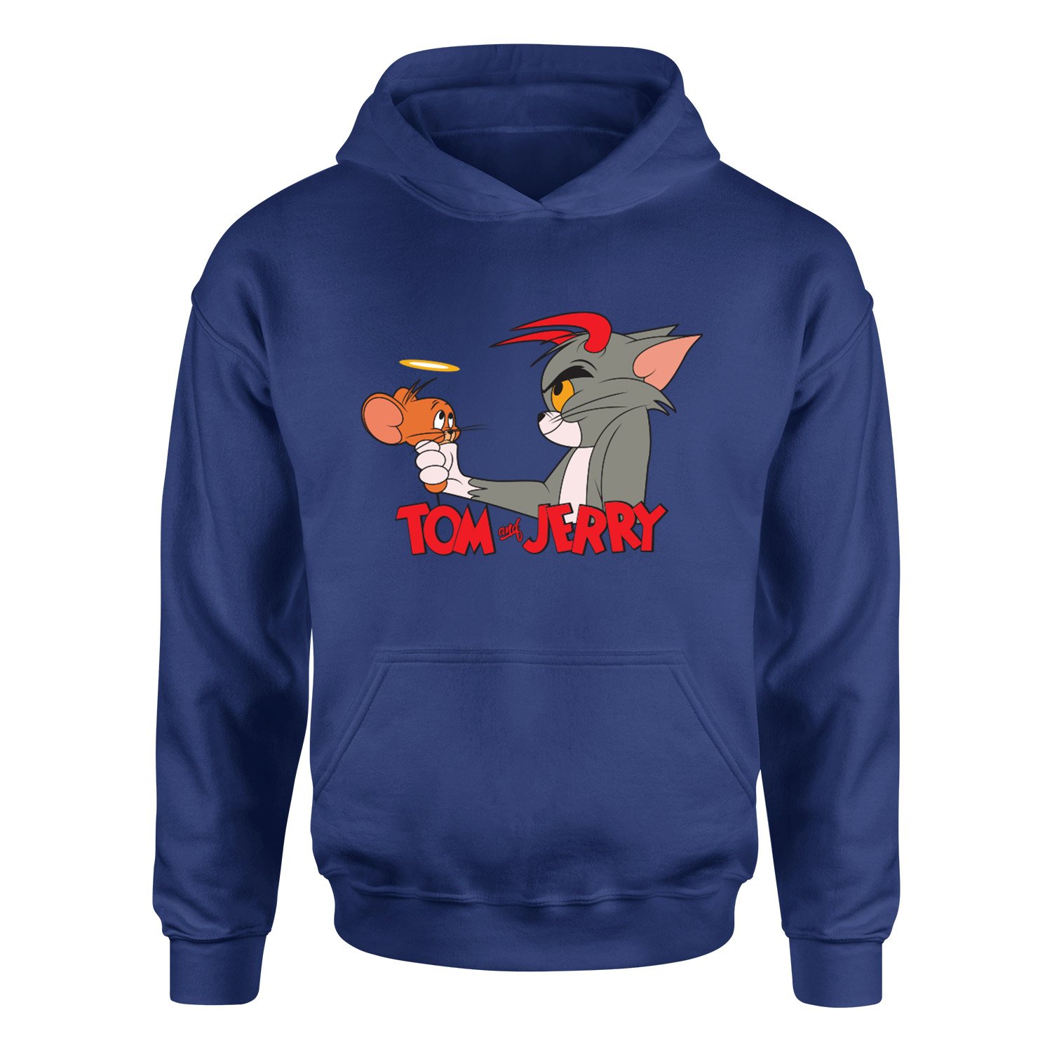 Tom & Jerry Hoodie XXL - İndigo Mavisi