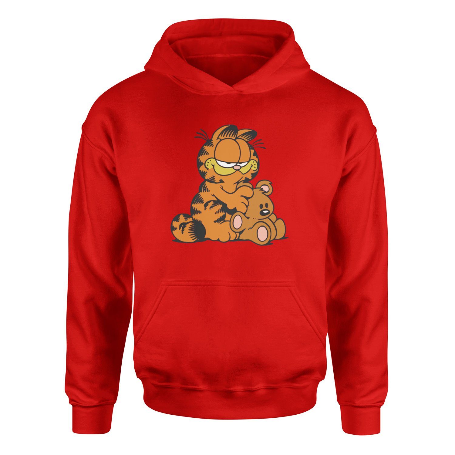Garfield Hoodie XL - Kırmızı