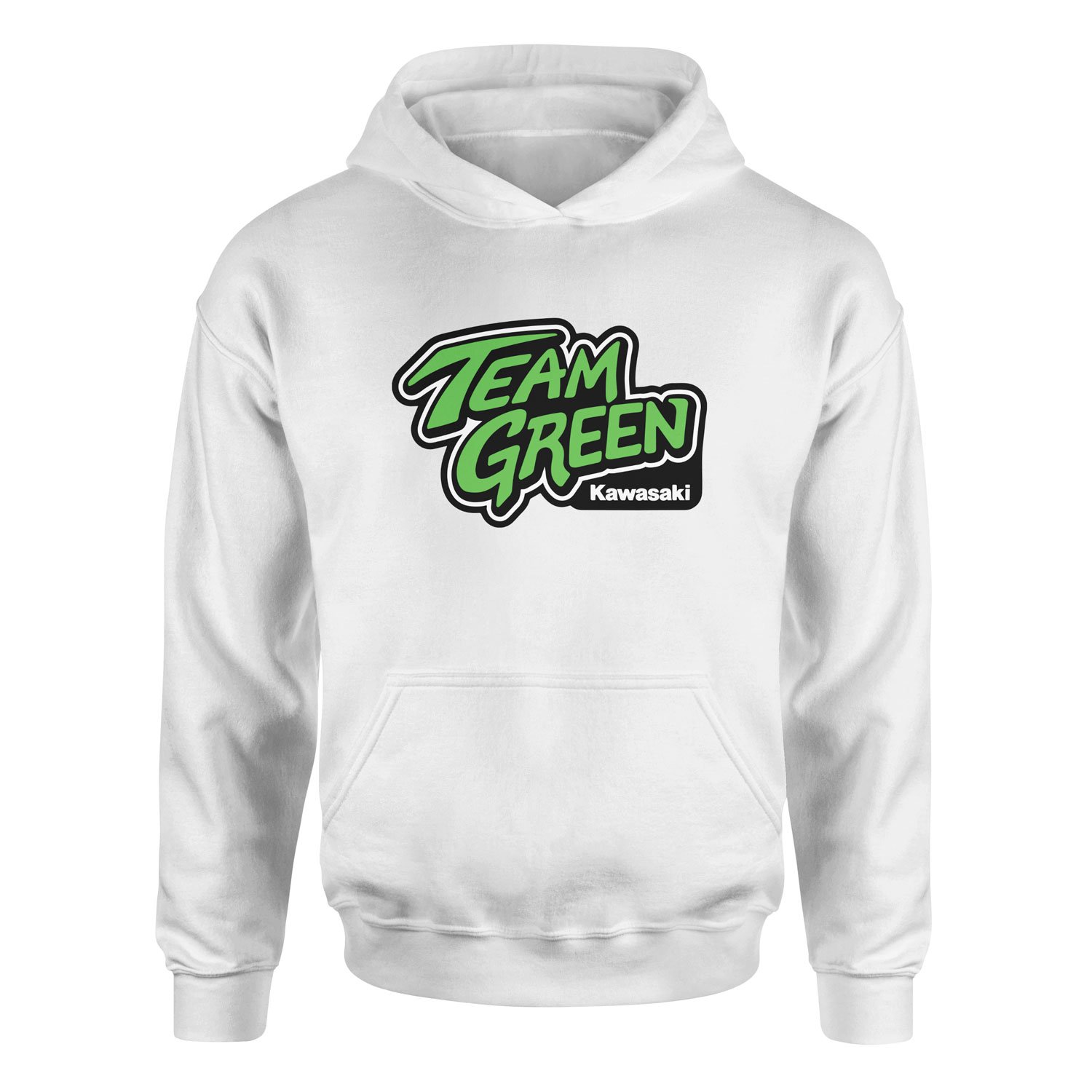 Team Green Kawasaki Racing Hoodie M - Beyaz