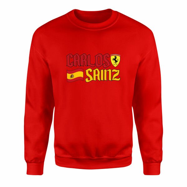 Carlos Sainz Spanish Matador Sweatshirt S - Kırmızı