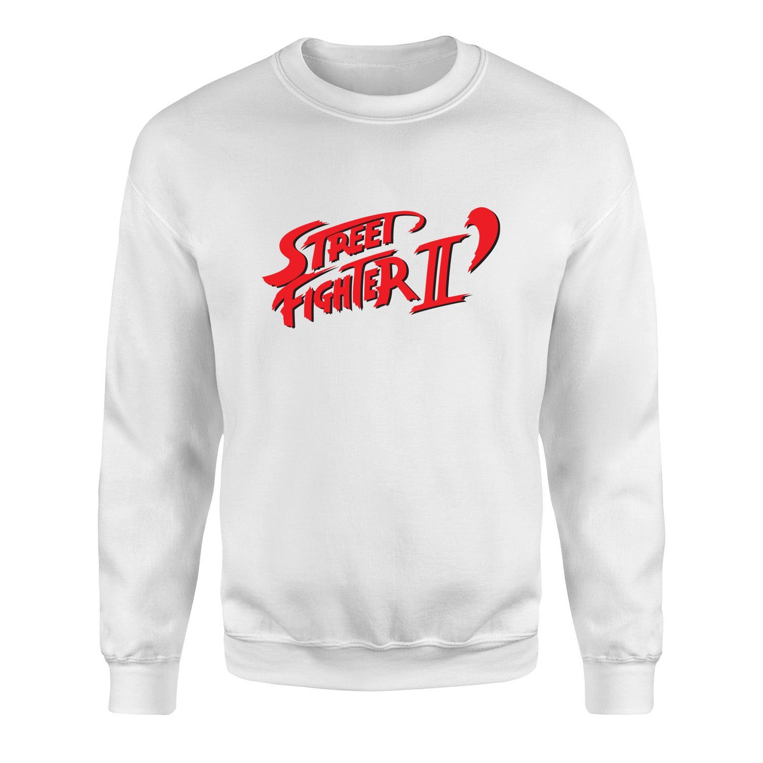 Street Fighter II Sweatshirt XXL - Beyaz