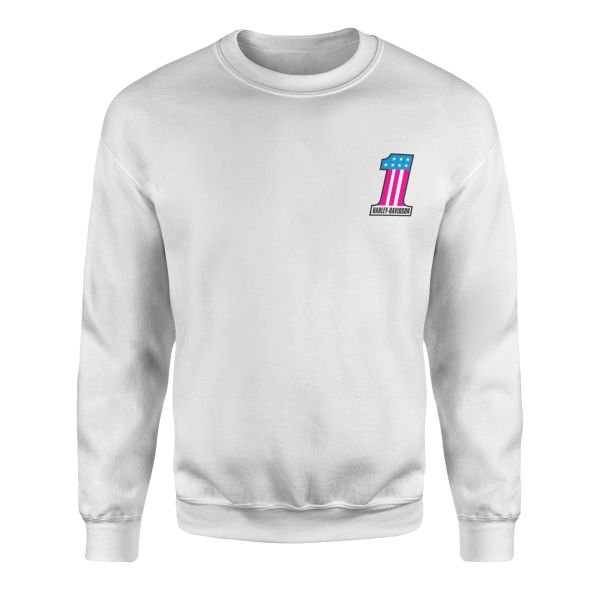 Harley-Davidson 1 Sweatshirt M - Beyaz