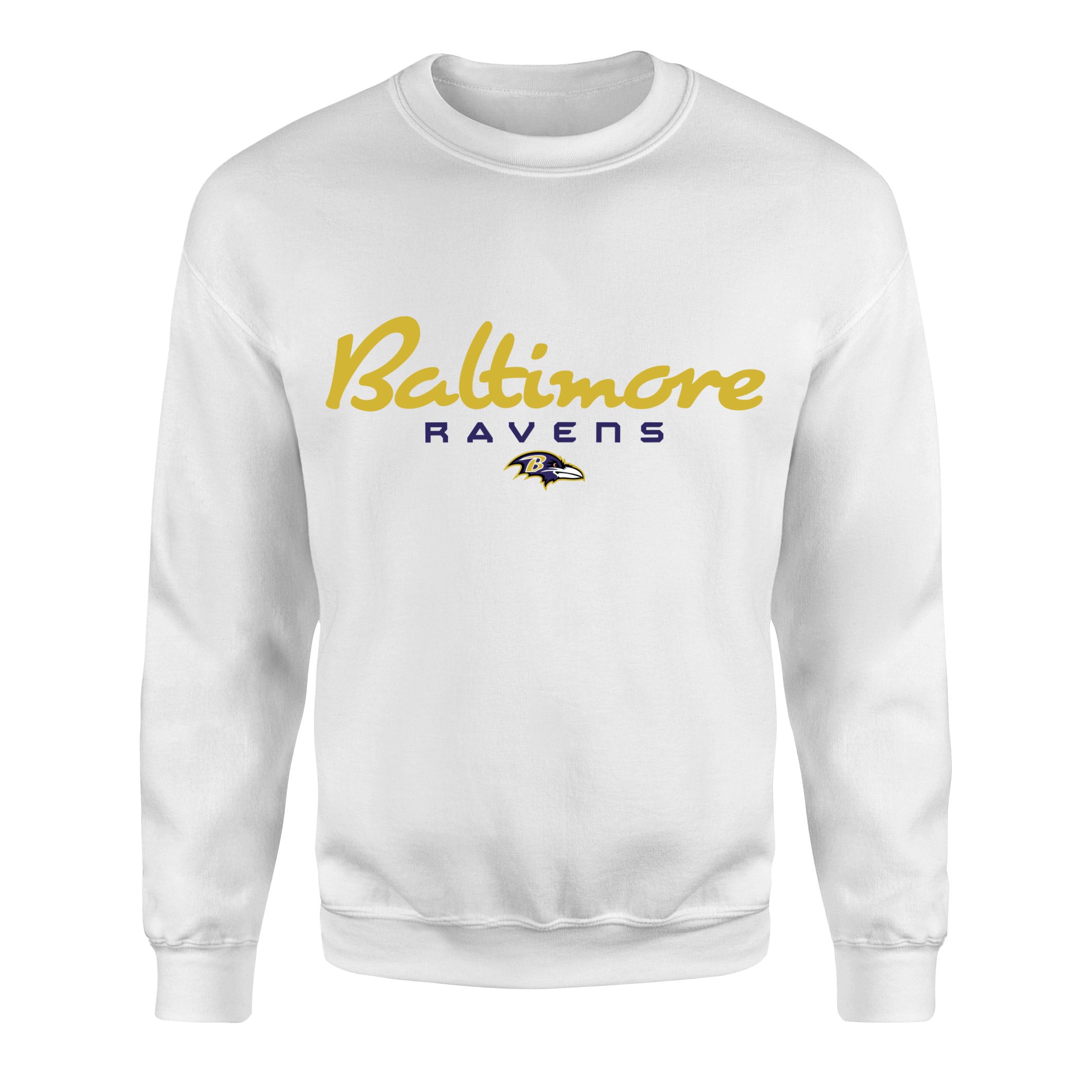 Baltimore Ravens Charm City Sweatshirt S - Beyaz