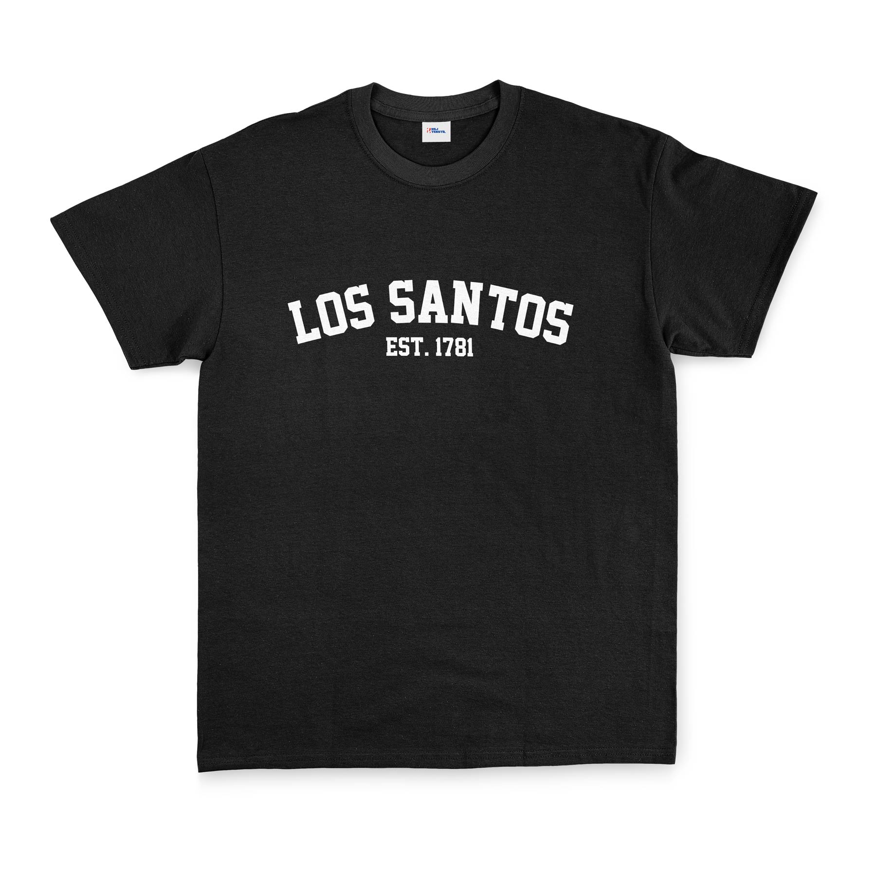 Los Santos EST 1781 Tişört XXL - Siyah