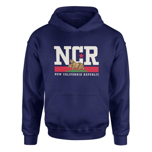 NCR | Fallout Premium Hoodie S - İndigo Mavisi