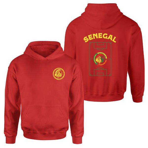 Senegal Dünya Kupası 2026 Hoodie L - Kırmızı