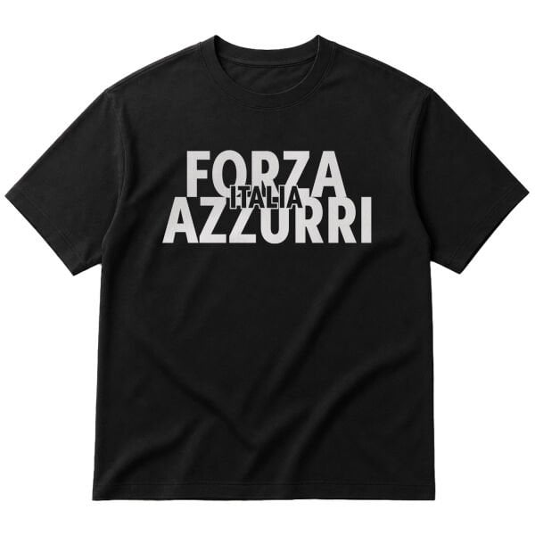 Forza Italia Forza Azzurri Oversize Tişört