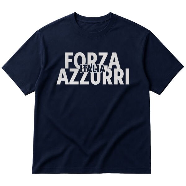 Forza Italia Forza Azzurri Oversize Tişört