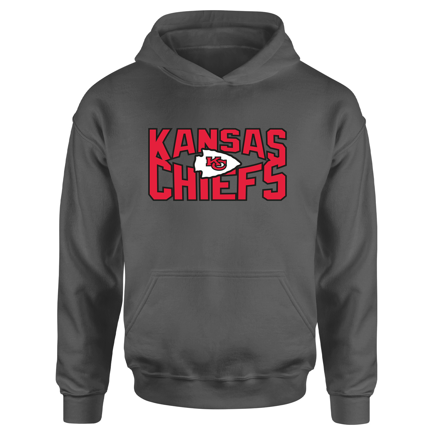 Kansas City Chiefs SQ Hoodie S - Füme