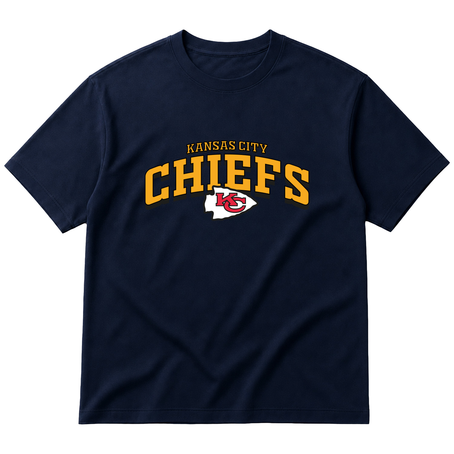 Kansas City Chiefs Arch Oversize Tişört L - İndigo Mavisi