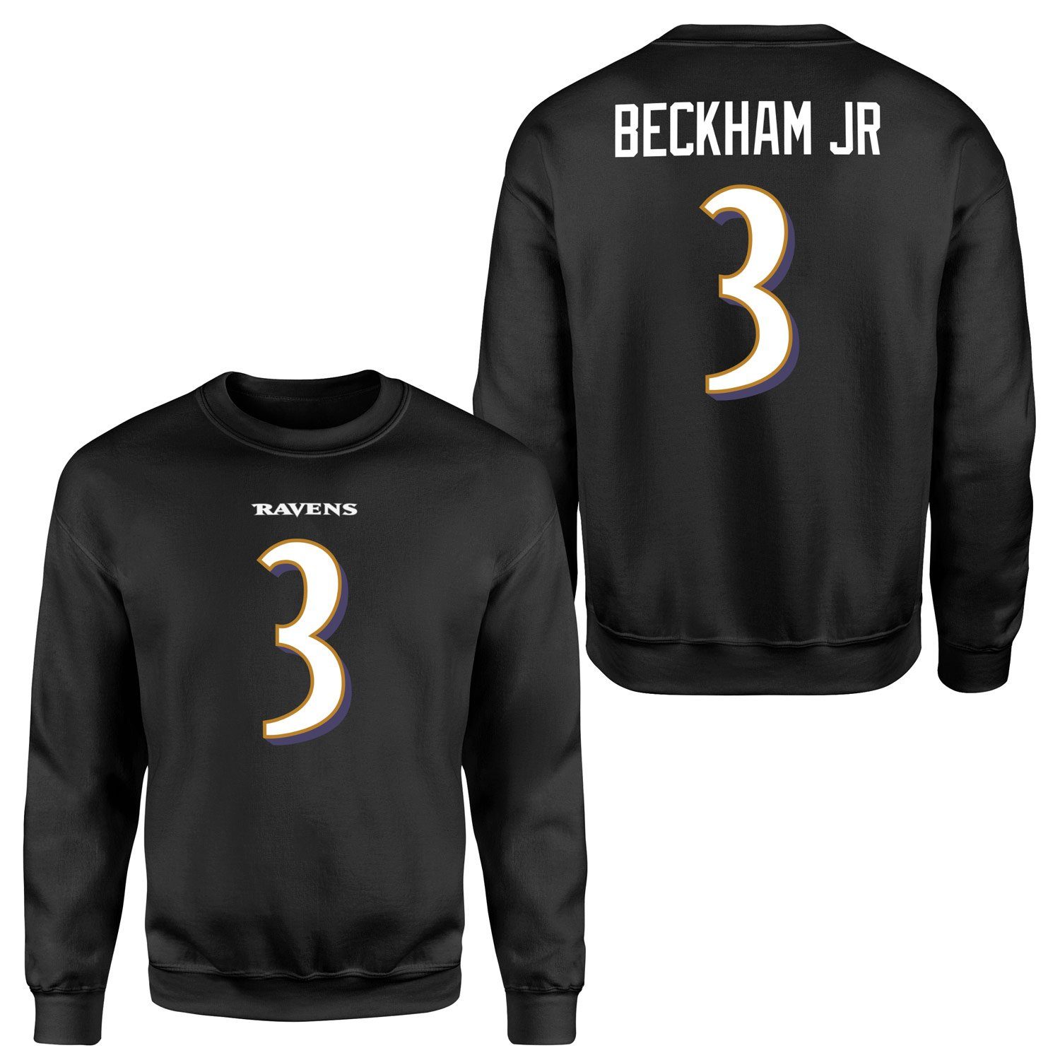 Odell Beckham Jr. Baltimore Ravens Sweatshirt L - Siyah