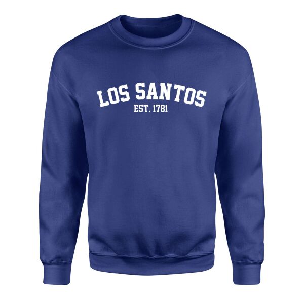 Los Santos EST 1781 Sweatshirt S - İndigo Mavisi