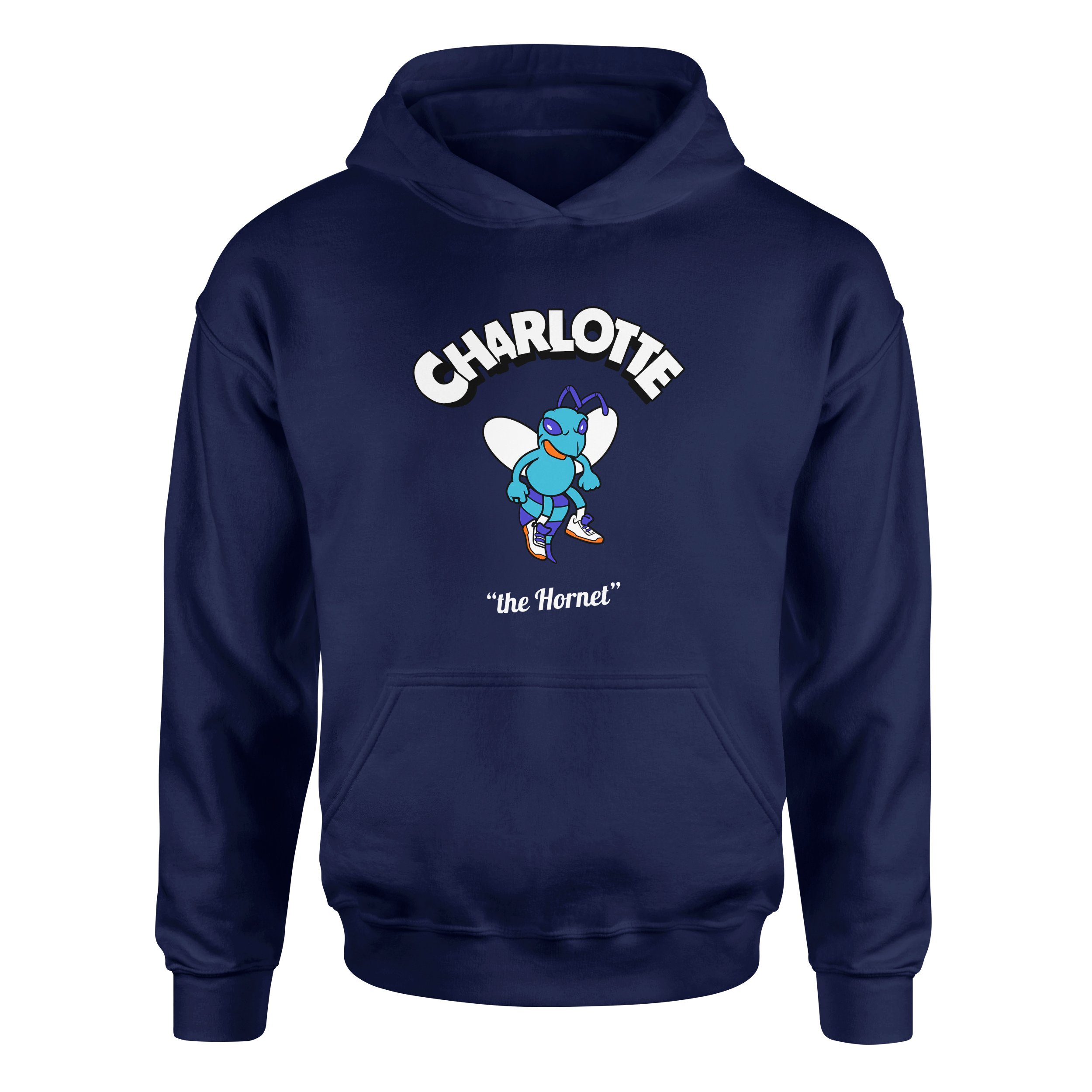 Charlotte Cartoon Hoodie M - İndigo Mavisi