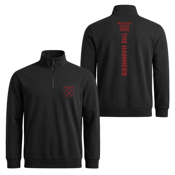 West Ham United | The Hammers Yarım Fermuarlı Sweatshirt