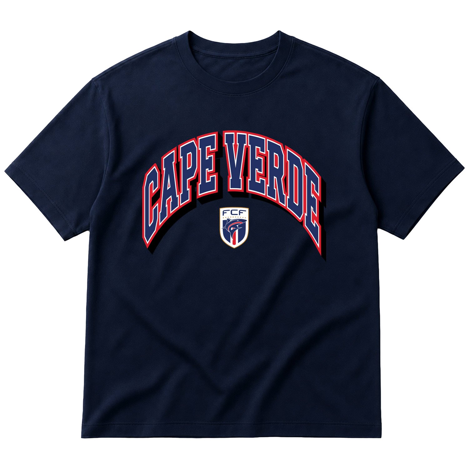 Cape Verde 2026 Varsity Oversize Tişört L - İndigo Mavisi
