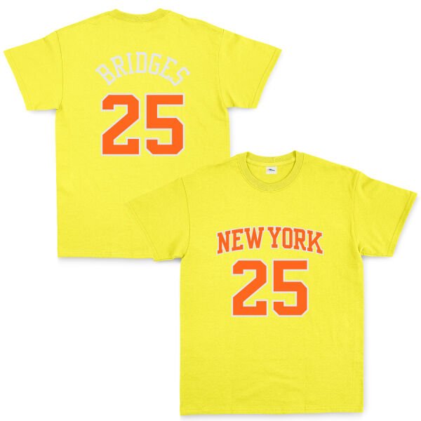 Mikail Bridges 25 New York Jersey Tişört L - Sarı