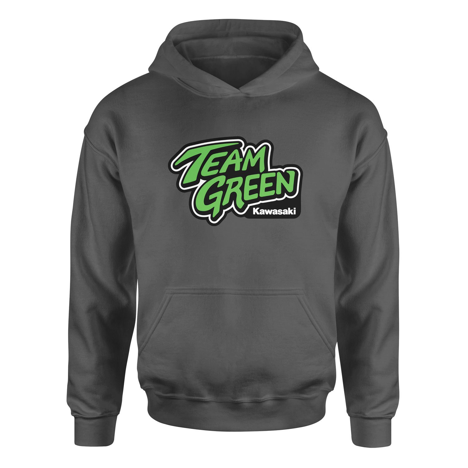 Team Green Kawasaki Racing Hoodie L - Füme