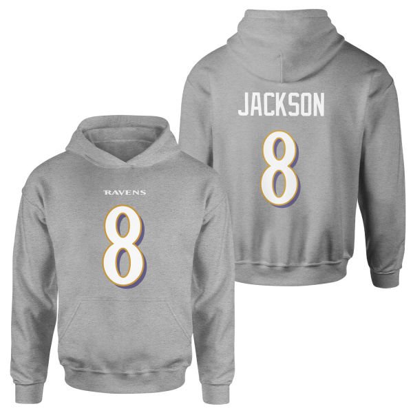 Lamar Jackson Baltimore Ravens Hoodie XL - Gri