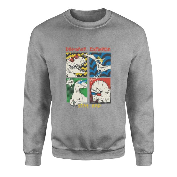 Dinosaur Explorer Sweatshirt XL - Gri