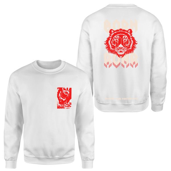 Unleash Your Fighting Soul | Tiger SE Sweatshirt XXL - Beyaz