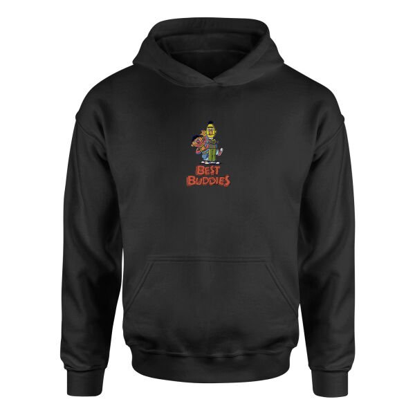 Best Buddies Hoodie S - Siyah