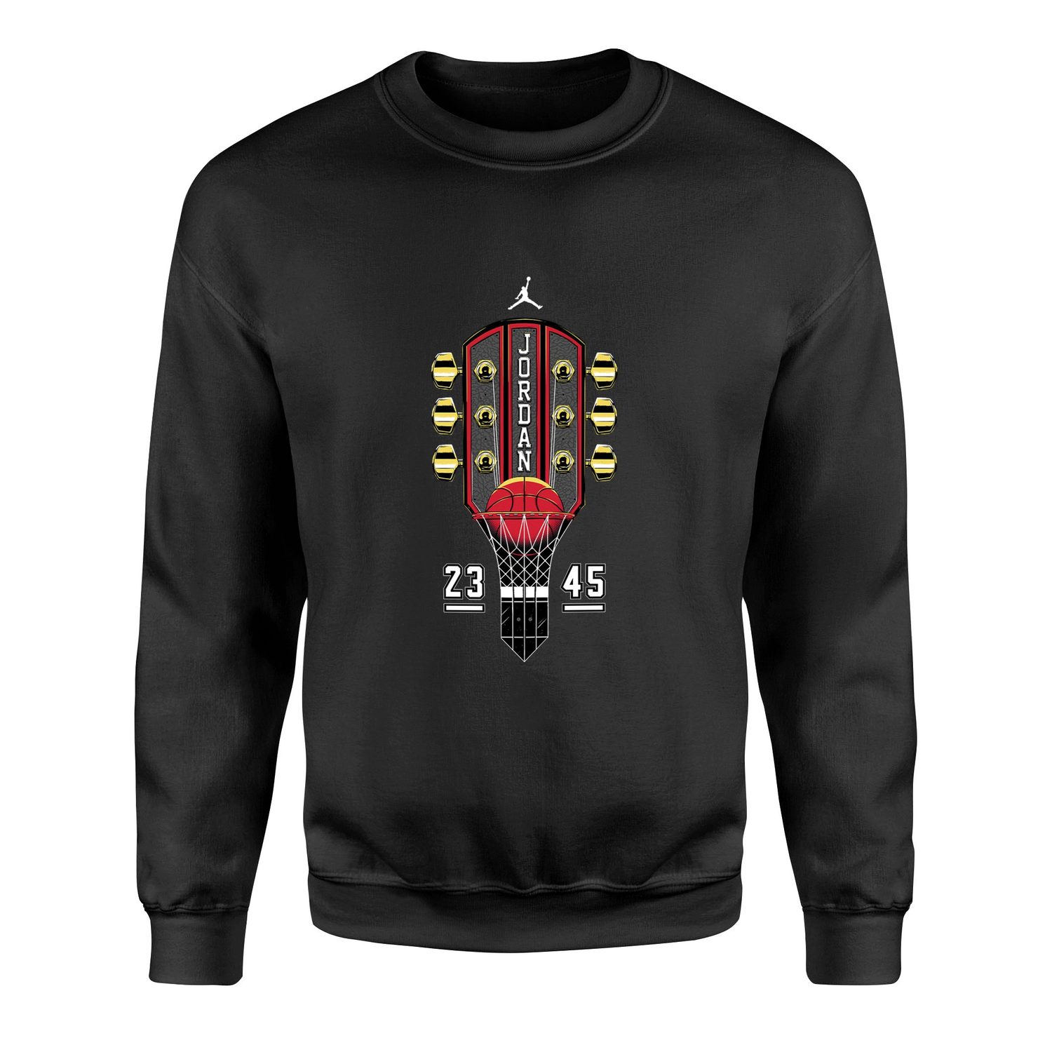 Air Jordan Guitar Sweatshirt XXL - Siyah