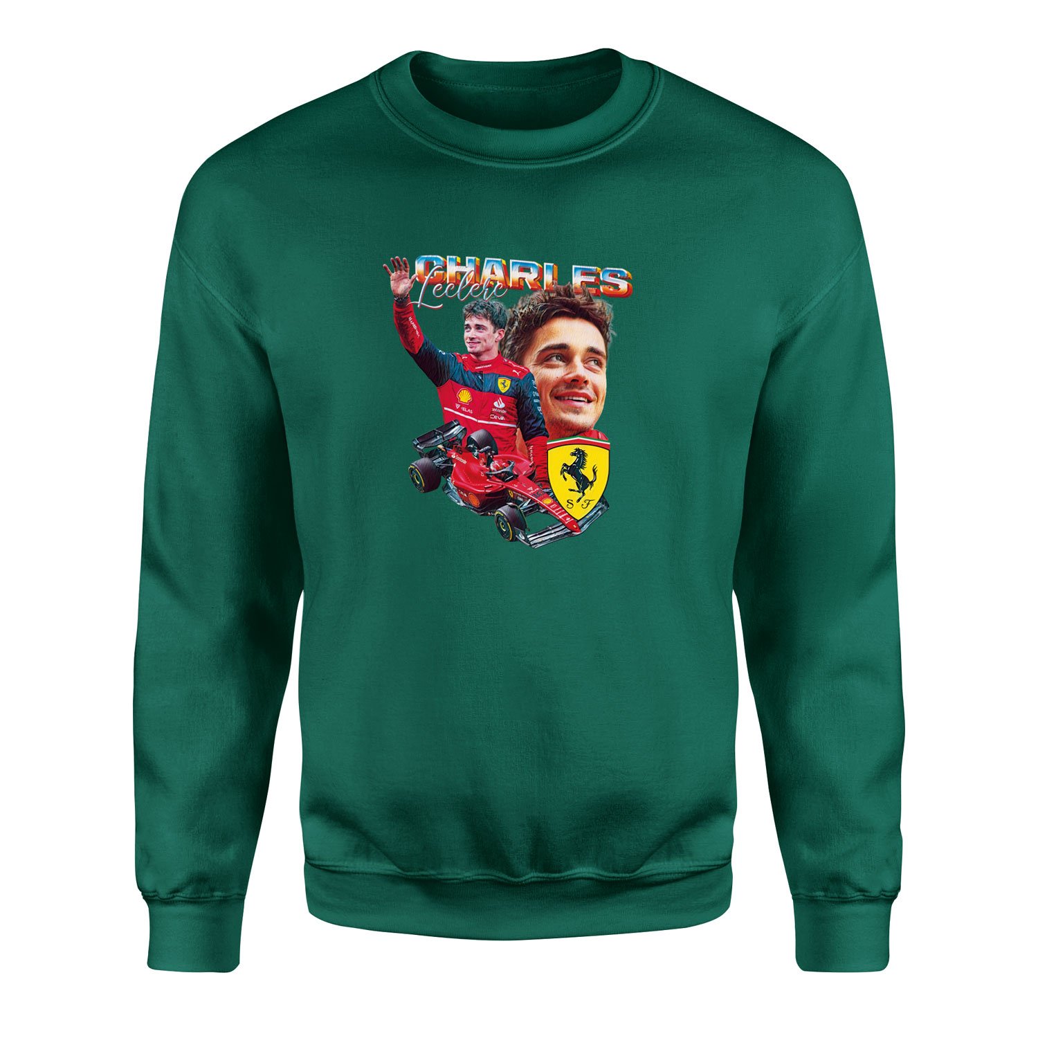 Charles Leclerc Sweatshirt XL - Nefti Yeşili