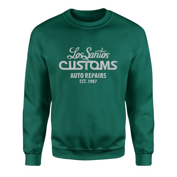 Los Santos Customs Sweatshirt XL - Nefti Yeşili