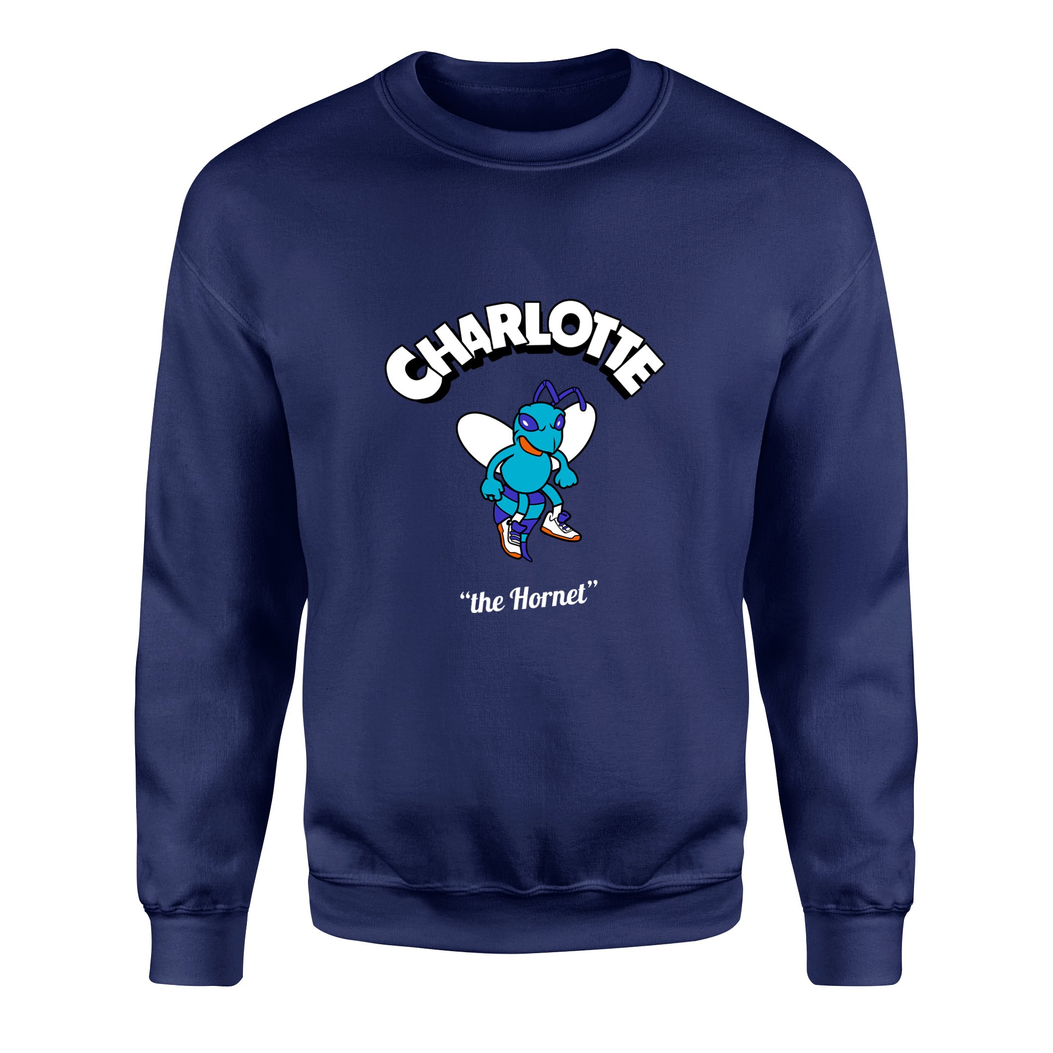 Charlotte Cartoon Sweatshirt M - İndigo Mavisi