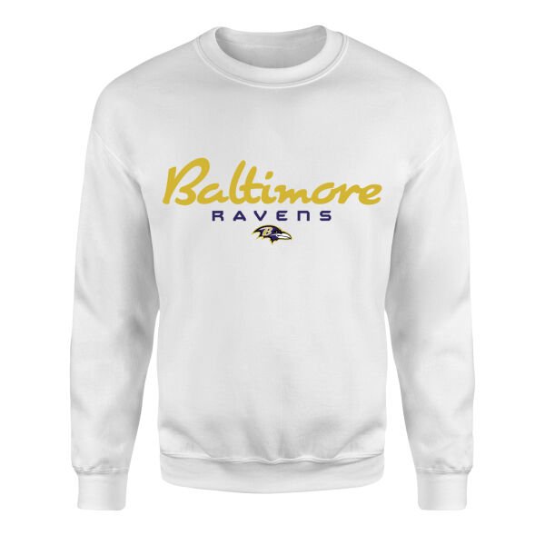 Baltimore Ravens Charm City Sweatshirt M - Beyaz