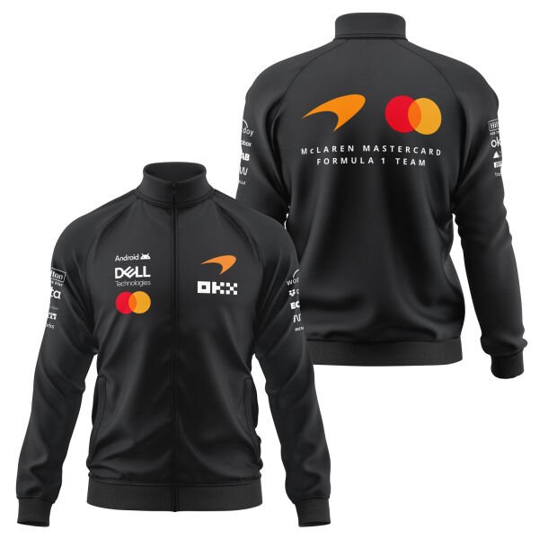 McLaren Racing 2026 Teamline Fermuarlı Sweatshirt L - Siyah