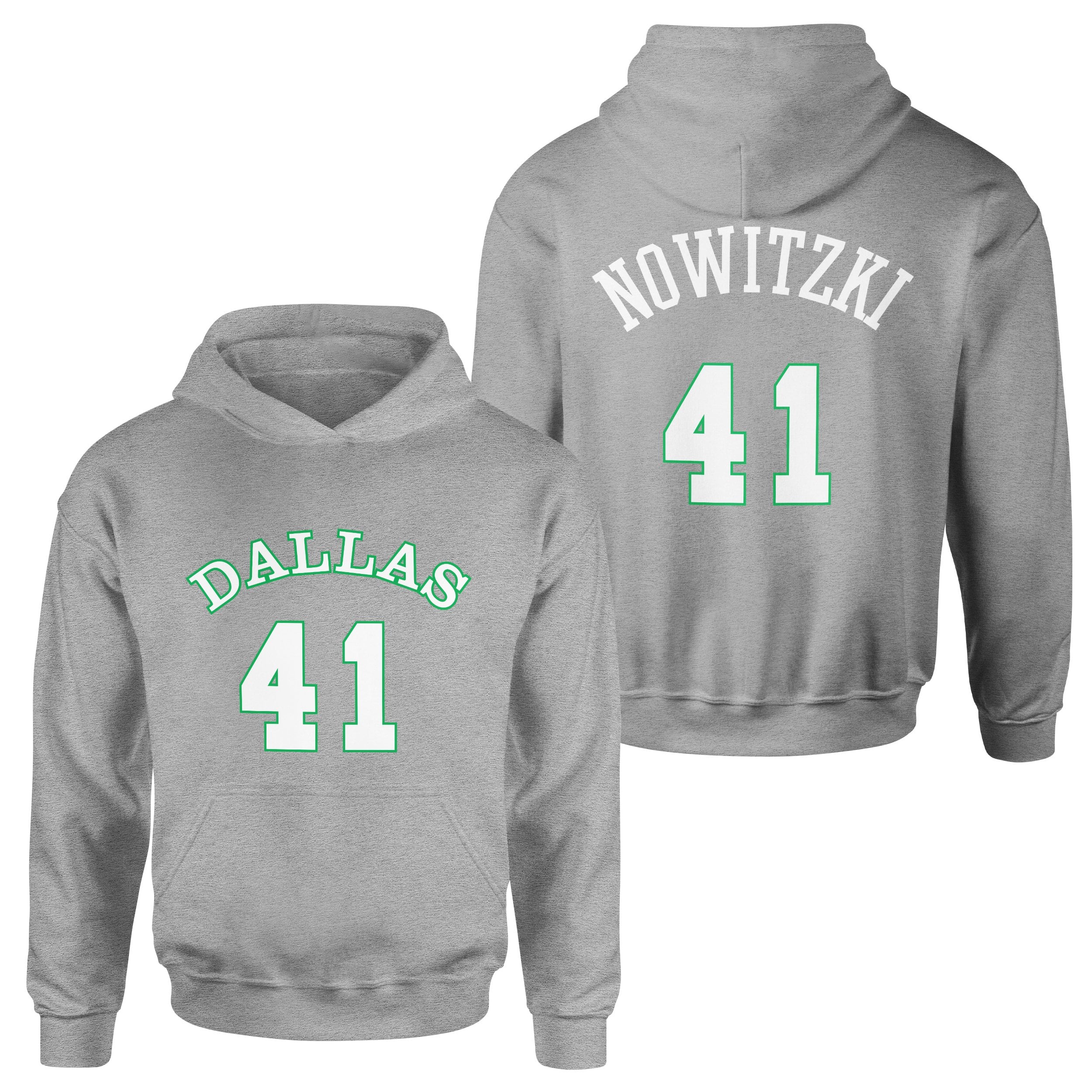 Dirk Nowitzki 41 Forma Hoodie XL - Gri