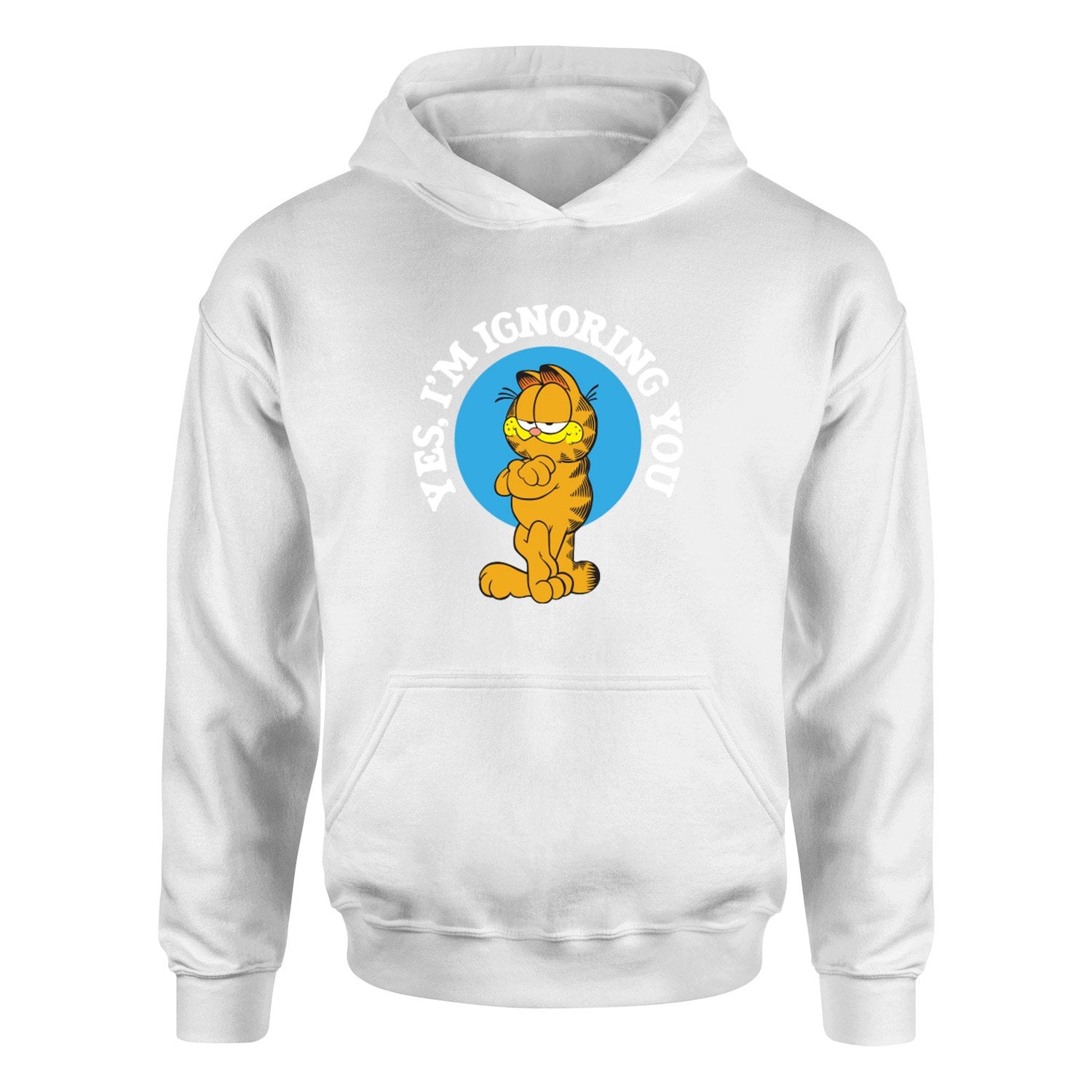 Yes, I’m Ignoring You | Garfield Hoodie XXL - Beyaz