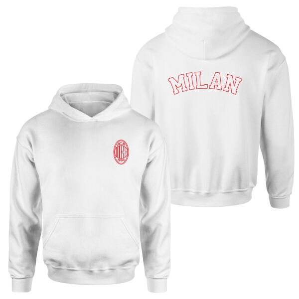 Sempre Milan Hoodie XL - Beyaz