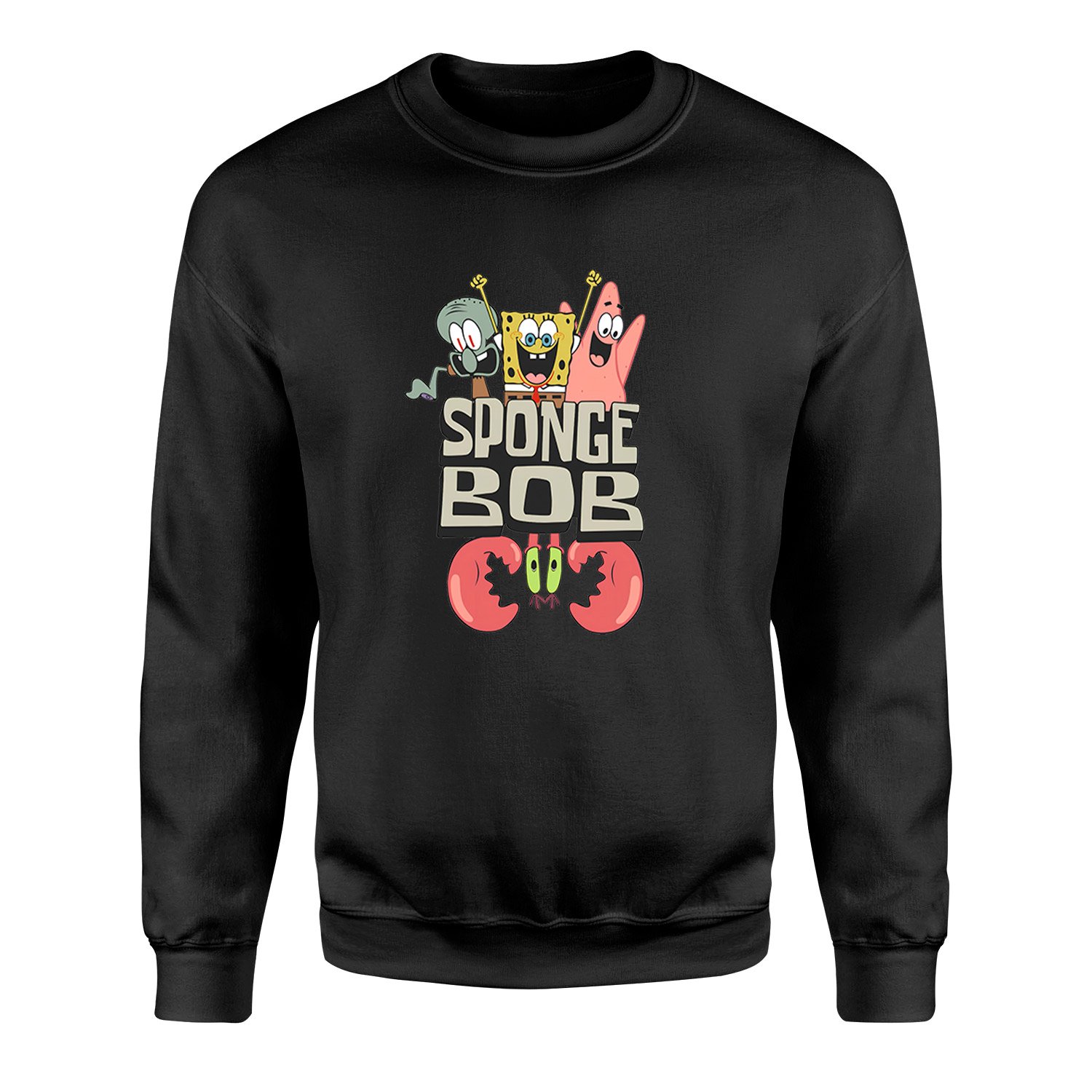 Sünger Bob Sweatshirt S - Siyah