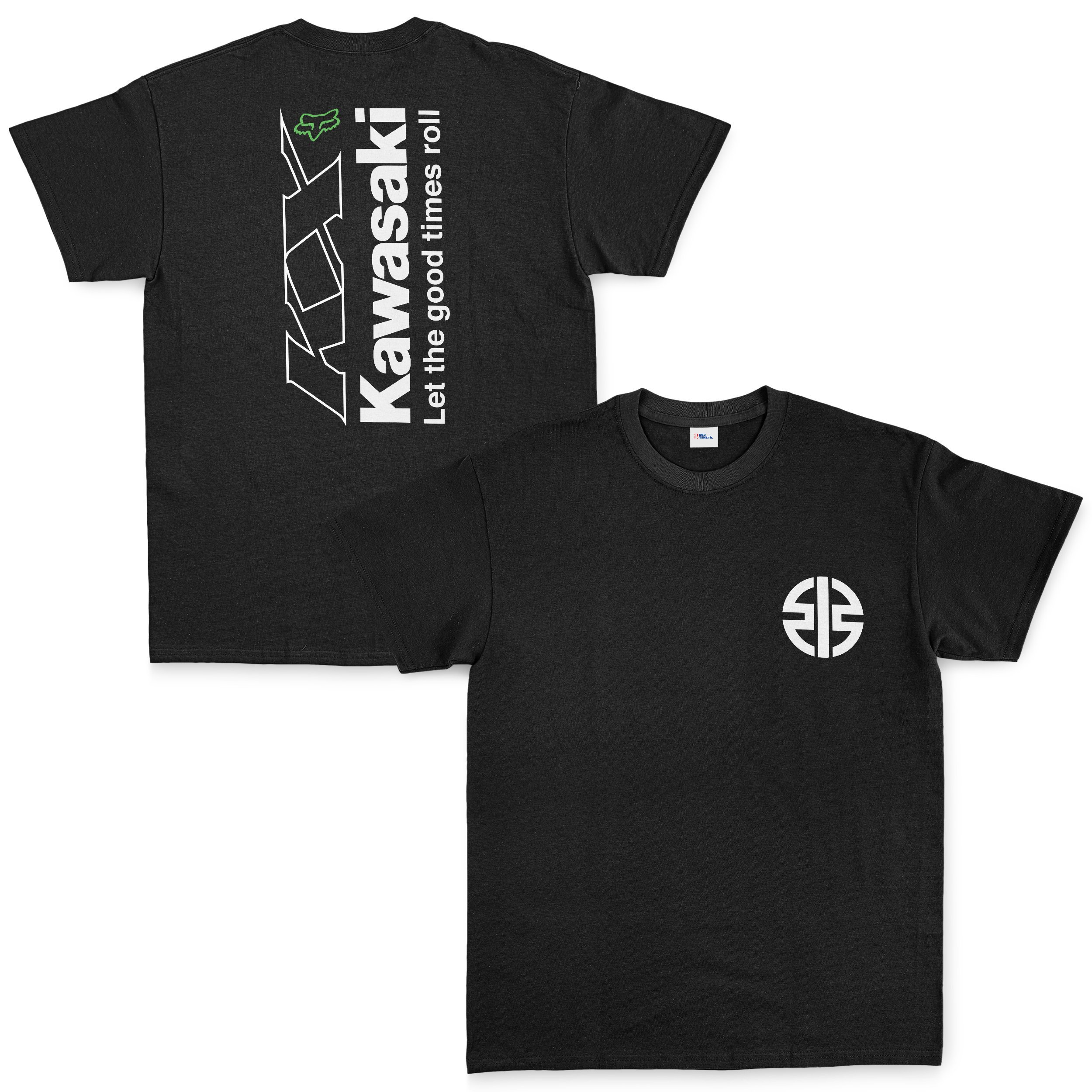 Kawasaki KX FOX Let The Good Times Roll Tişört L - Siyah | OUTLET