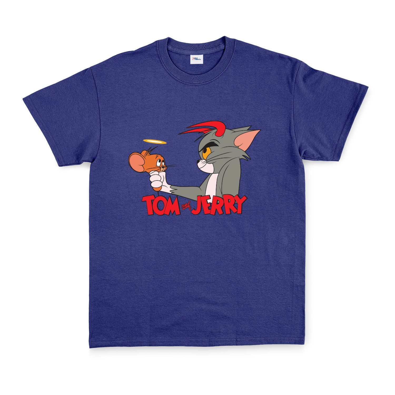 Tom & Jerry Tişört XXL - İndigo Mavisi