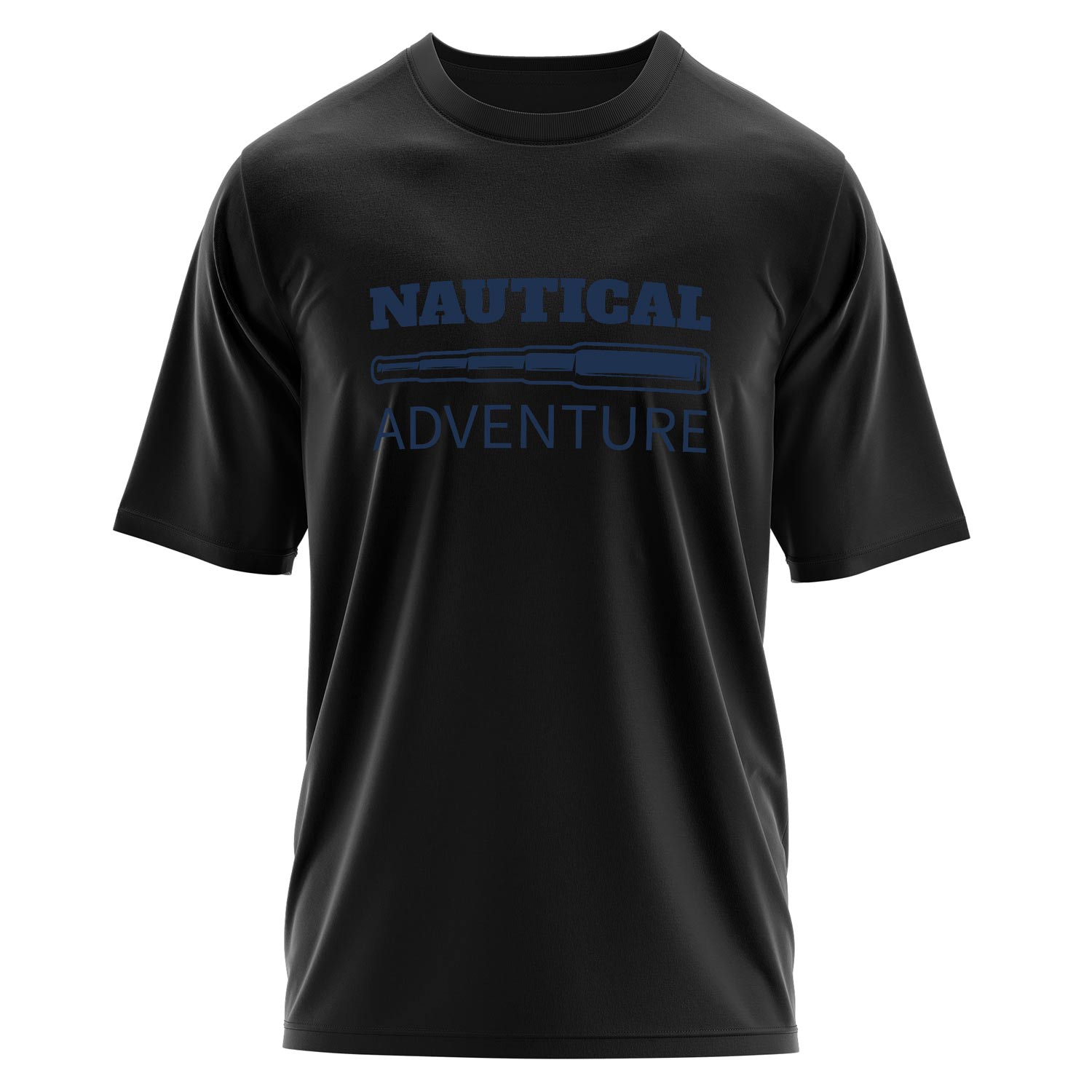 Nautical Adventure Denizci Oversize Tişört XL - Siyah