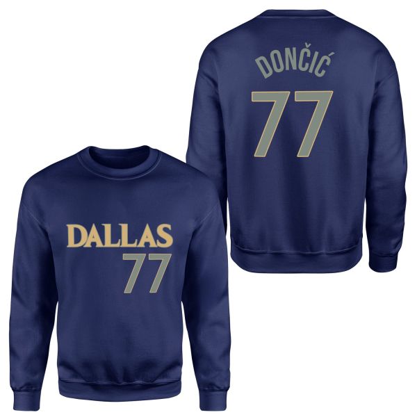Luka Doncic 77 Forma Sweatshirt L - İndigo Mavisi
